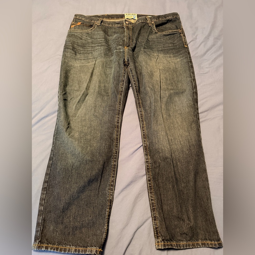 44x30 Ariat Men's M2 Relaxed Fit Boot Cut Blue Jeans